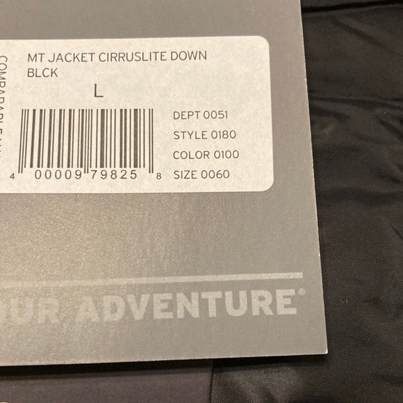 NWT Eddie Bauer Cirruslite Down Jacket - Black - Picture 11 of 11